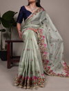 Ynf7400 Zari Kota Tissue Embroidery Work Saree Best Wholesale Shop In Surat